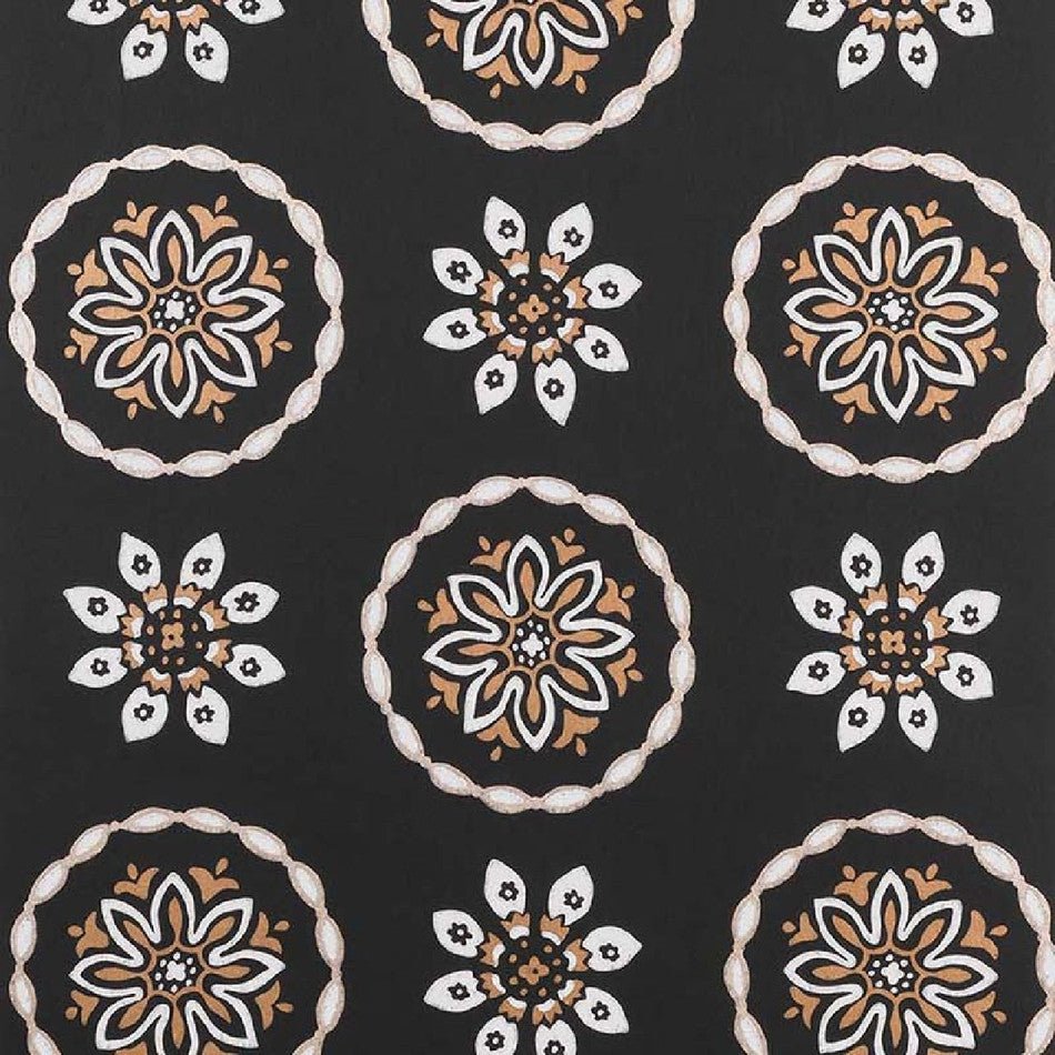 Garance Wallpaper - Black - Nina Campbell - NCW4354-05 - Premier Wallcovering