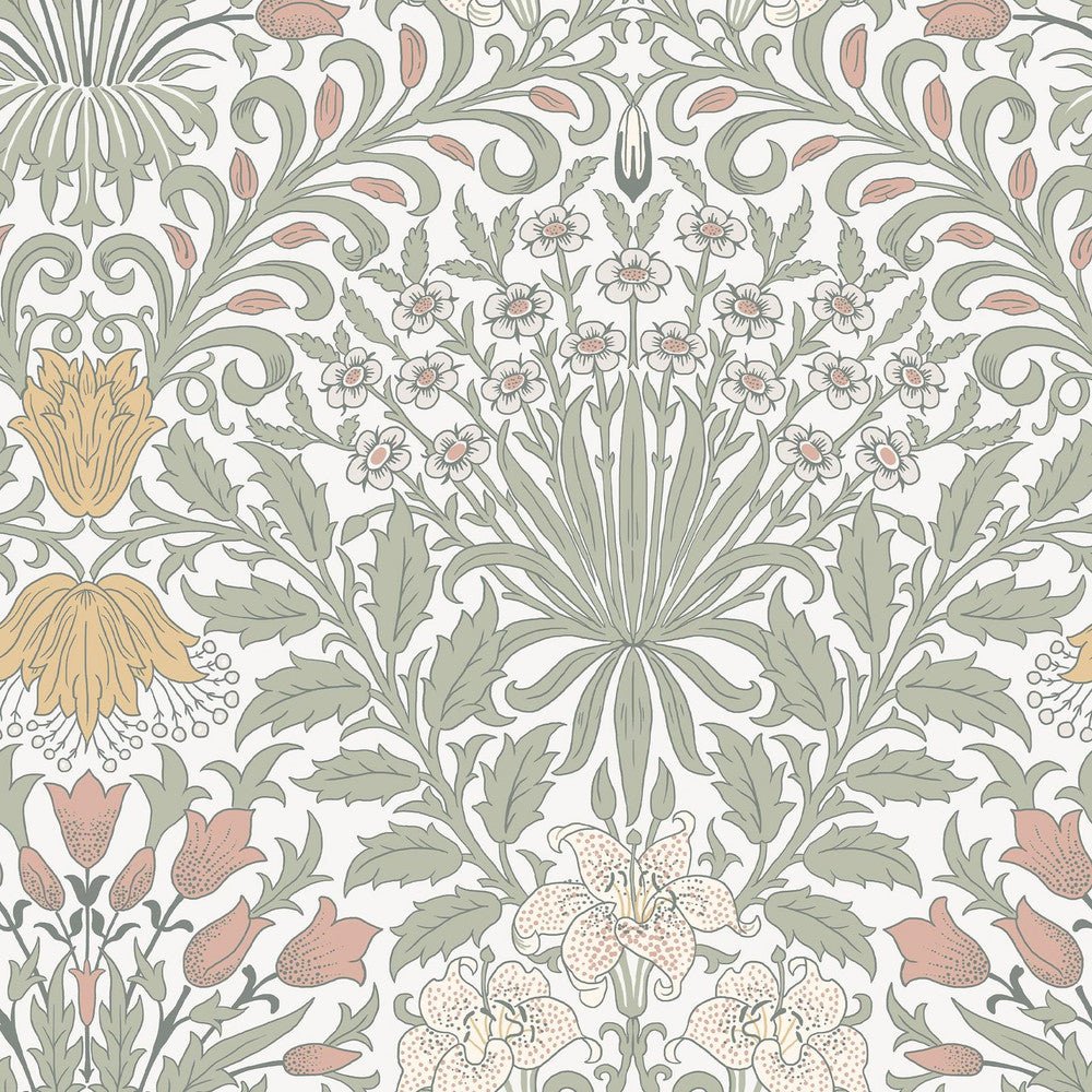 Garden Wallpaper - Soft Sage - 140497 - William Morris - Premier Wallcovering