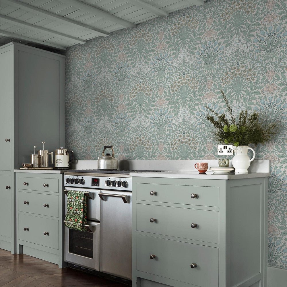 Garden Wallpaper - Cottage Blues - 140496 - William Morris - Premier Wallcovering