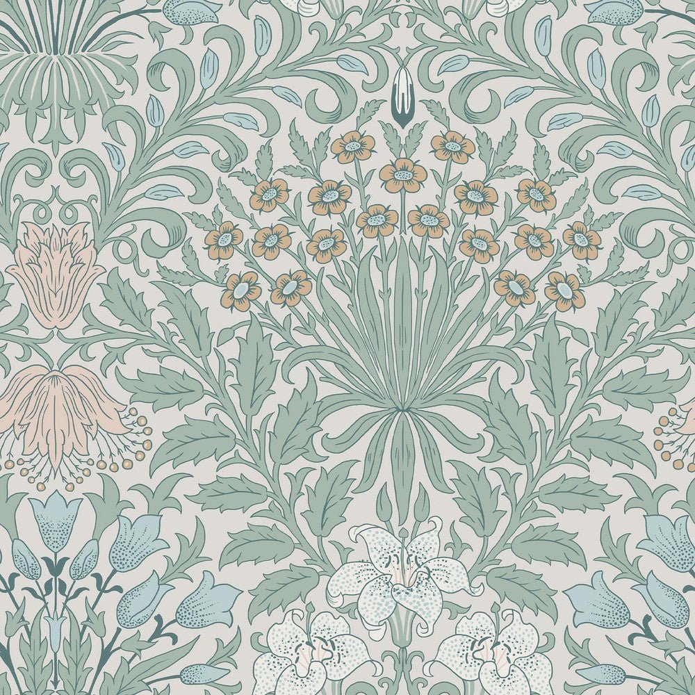 Garden Wallpaper - Cottage Blues - 140496 - William Morris - Premier Wallcovering