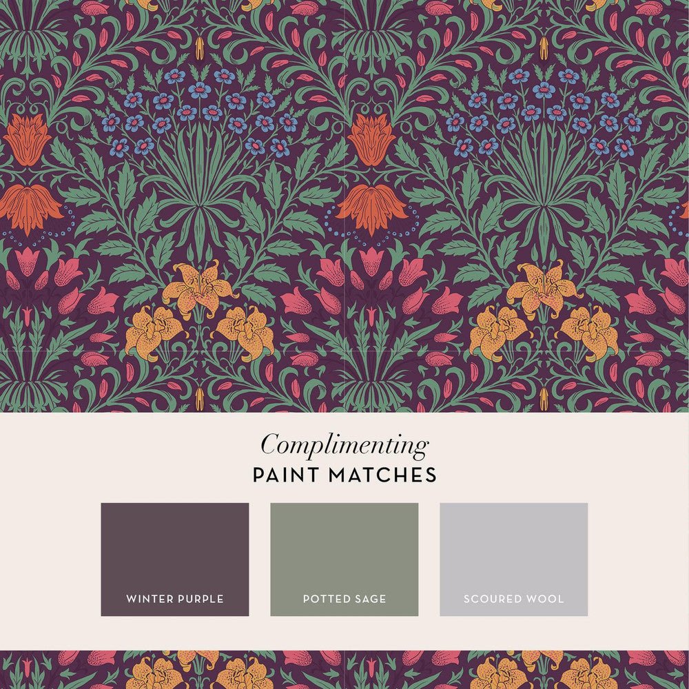 Garden Wallpaper - Dewberry - 140498 - William Morris - Premier Wallcovering