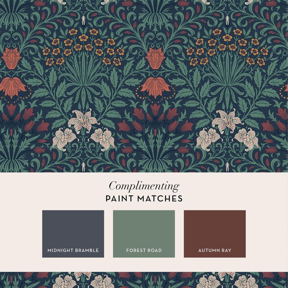 Garden Wallpaper - Moonlight - 140494 - William Morris - Premier Wallcovering