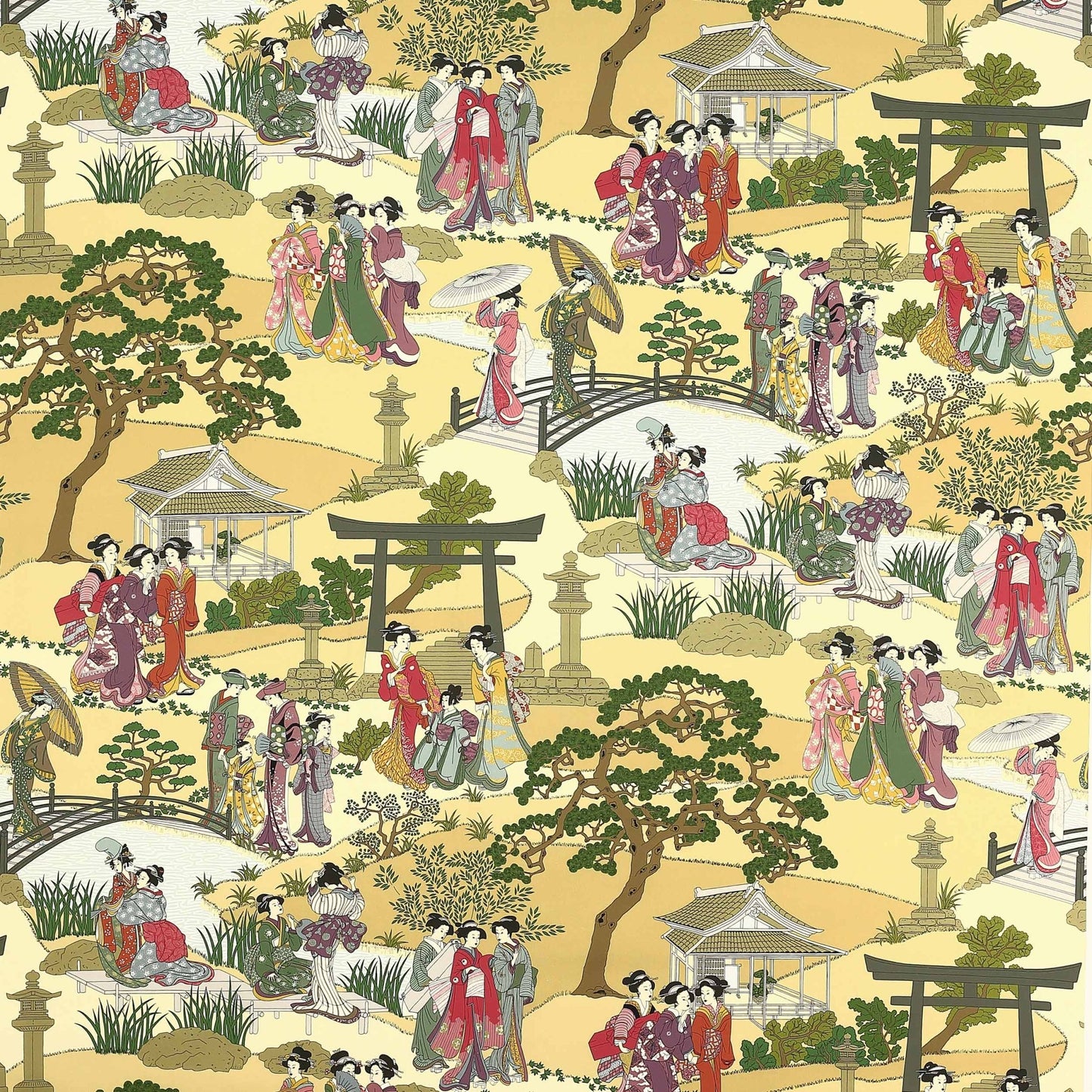 Geishas Fabric - Epice - Manuel Canovas - M4049-03 - Premier Wallcovering