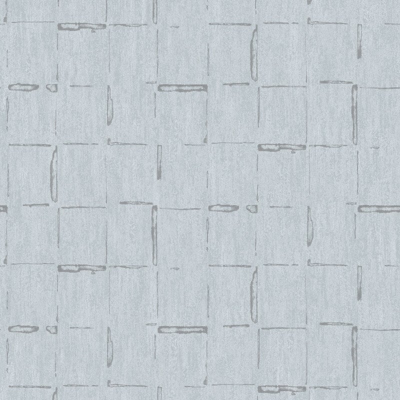 Geometric Lines Metallic Wallpaper - Duck Egg - SK Filson - SK20025 - Premier Wallcovering