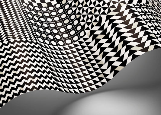 Geometrico Wallpaper - Black & White - 123/7032 - Cole & Son - Premier Wallcovering