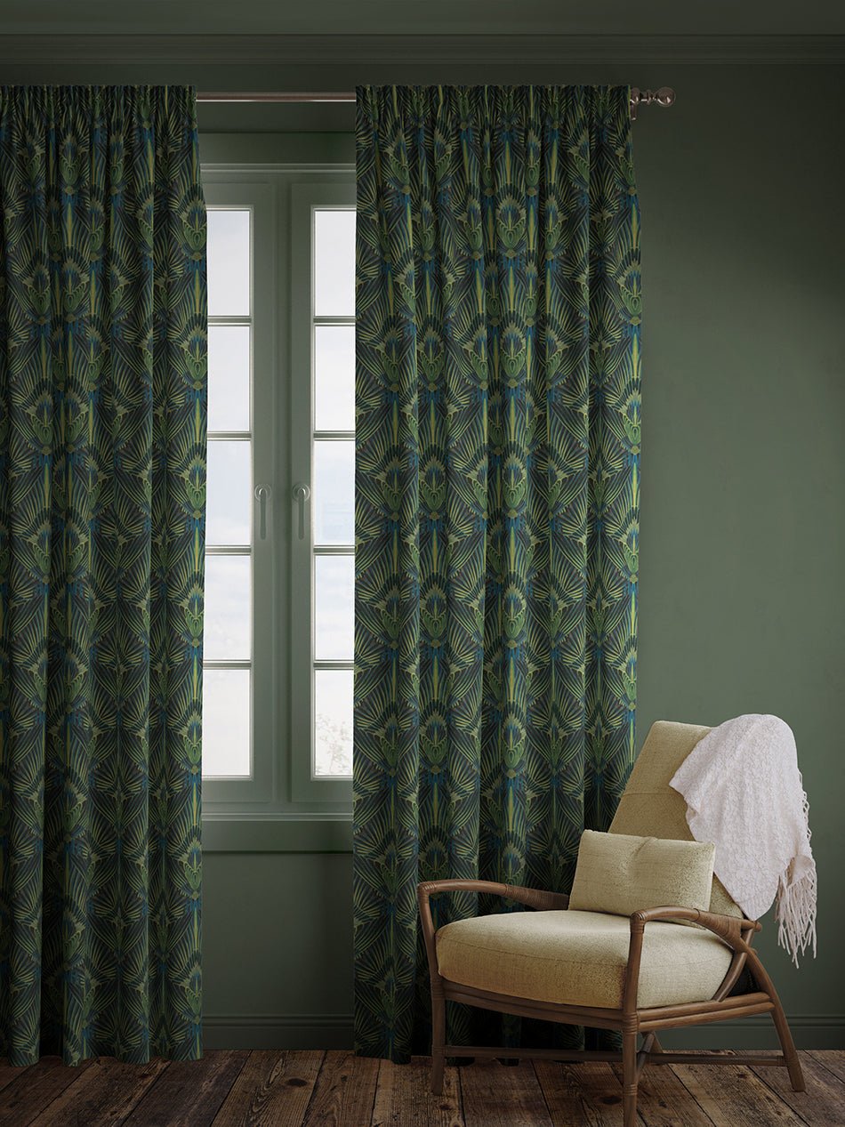 Gershwing Recycled Velvet Fabric - Parakeet - Divine Savages - DVS018-GER-PAR-VEL - Premier Wallcovering