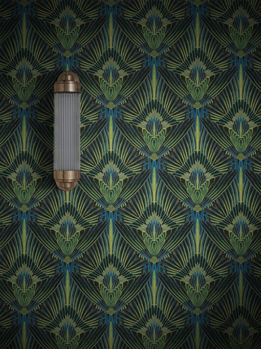 Gershwing Wallpaper - Parakeet - Divine Savages - DVS018-GER-PARK-WR - Premier Wallcovering