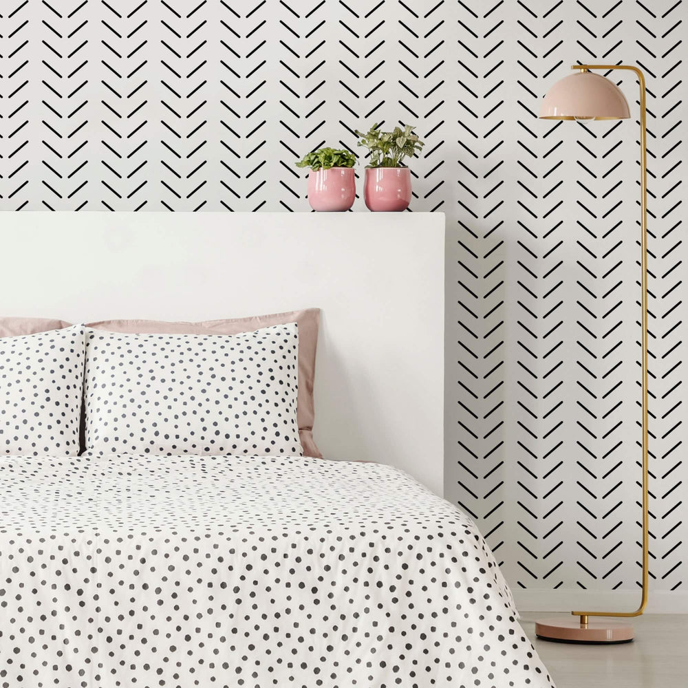 Get in Formation Wallpaper - Monochrome - Lust Home - LH900025 - Premier Wallcovering