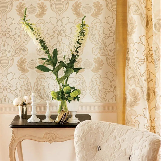 Giacosa Wallpaper - Ivory - P501/01 - Designers Guild - Premier Wallcovering