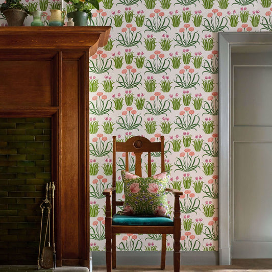 Glade Wallpaper - Tulip Fields - 217342 - Morris & Co - Premier Wallcovering
