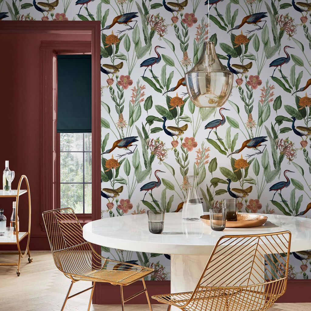 Glasshouse Day Wallpaper - Green - Graham & Brown - 119883 - Premier Wallcovering