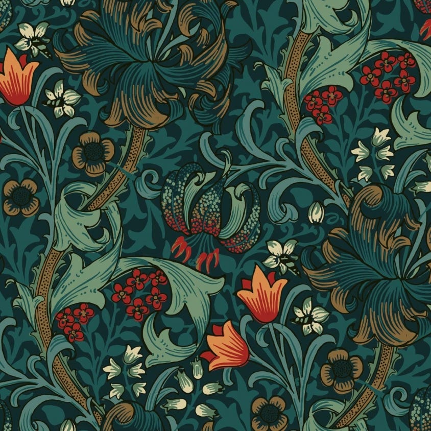 Golden Lily Wallpaper - House of Hackney - 1 - WA - GOL - DI - MID - XXX - Premier Wallcovering