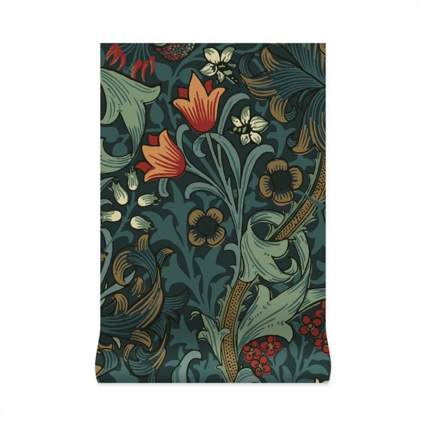 Golden Lily Wallpaper - Midnight - House of Hackney - 1 - WA - GOL - DI - MID - XXX - Premier Wallcovering