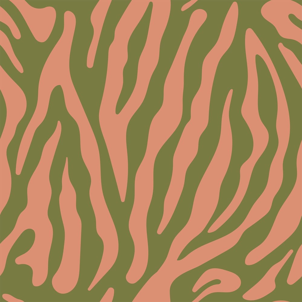 Good Vibrations Wallpaper - Avocado & Tuscan Rooftop - Lust Home - LH900436 - Premier Wallcovering