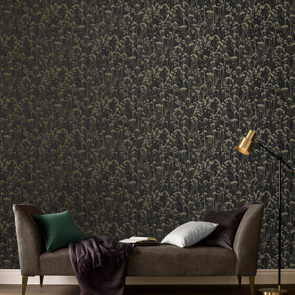 Grace Wallpaper - Deep Night - Graham & Brown - 105461 - Premier Wallcovering