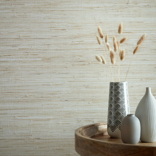 Grasscloth Wallpaper - Natural - 1838 wallcoverings - 2008 - 152 - 01 - Premier Wallcovering