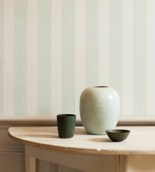 Graycott Stripe Wallpaper - Old Pink - Colefax & Fowler - 07190 - 01 - Premier Wallcovering