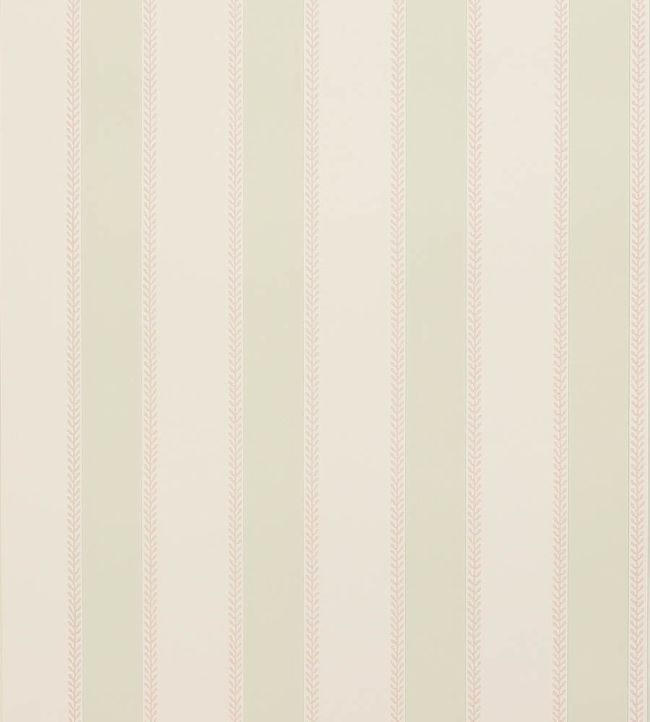 Graycott Stripe Wallpaper - Pink/Green - Colefax & Fowler - 07190 - 02 - Premier Wallcovering
