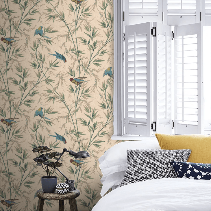 Great Ormond St Wallpaper - Green - Little Greene - 0251GOPARCH - Premier Wallcovering