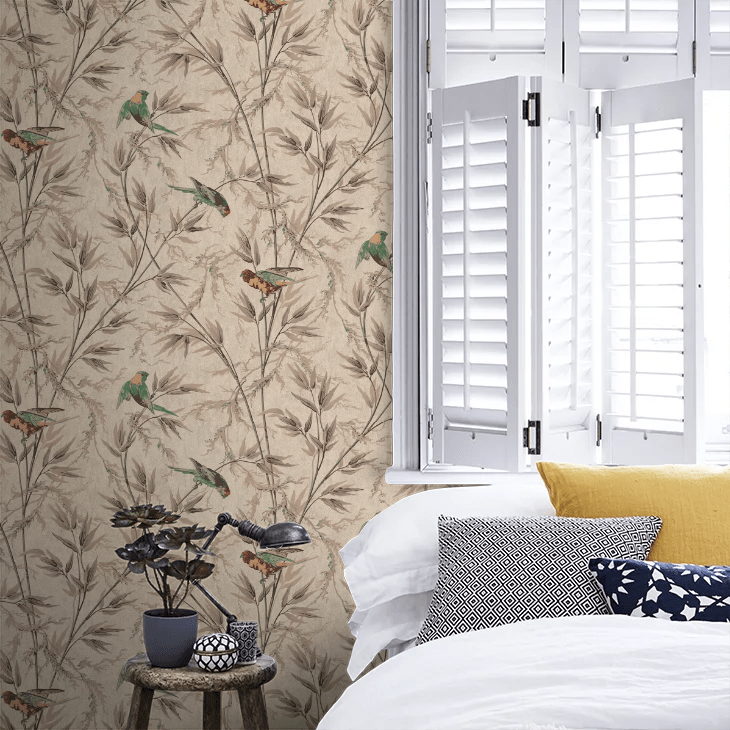 Great Ormond St Wallpaper - Coffee - Little Greene - 0251GOCAPPU - Premier Wallcovering