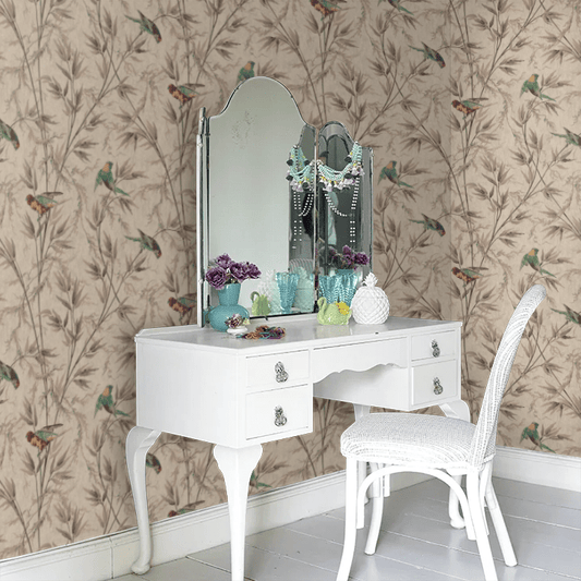 Great Ormond St Wallpaper - Coffee - Little Greene - 0251GOCAPPU - Premier Wallcovering