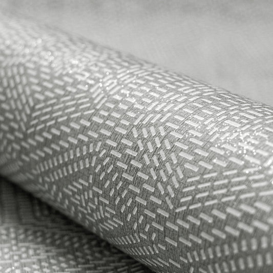 Greek Tile Feel Wallpaper - Grey - Hohenberger - 65006 - Premier Wallcovering