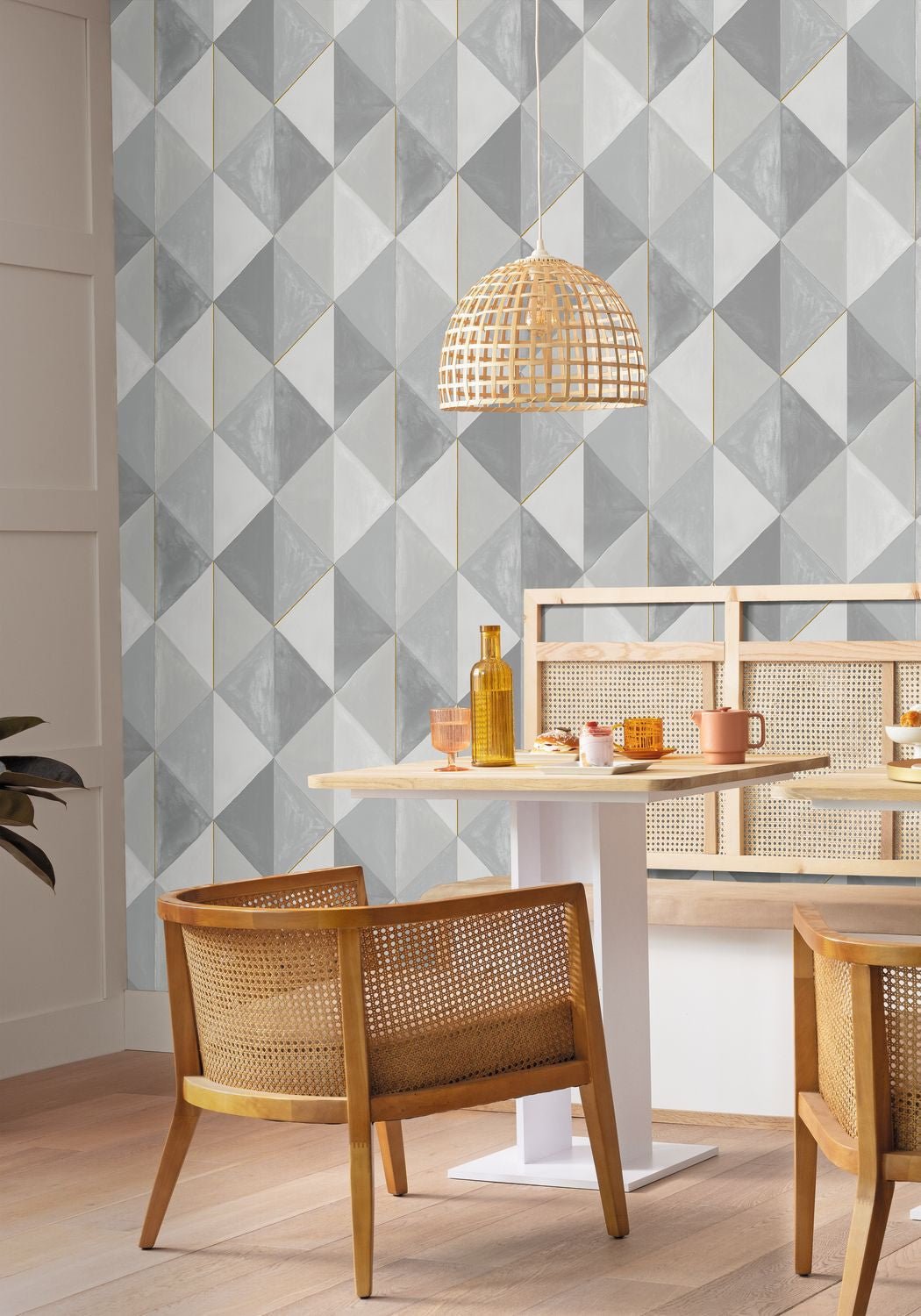 Green Life Plenitude Wallpaper - Gris - Caselio - 101709020 - Premier Wallcovering