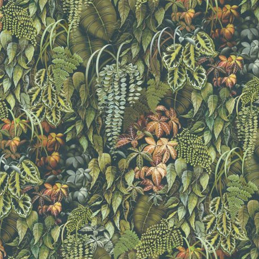 Green Wall Wallpaper - Olive - Osborne & Little - W7687-02 - Premier Wallcovering