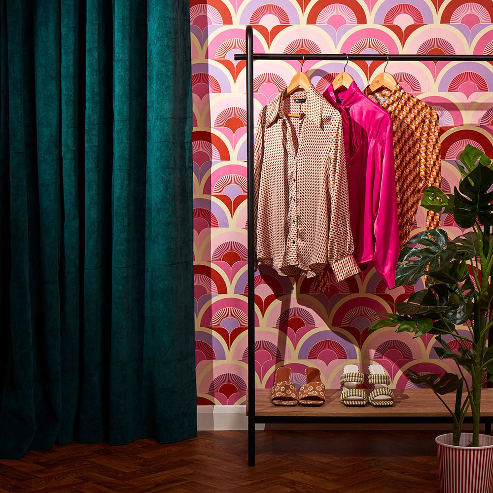 Groovy Baby Wallpaper - Candy Pinks, Strawberry Red & Lavender - Lust Home - LH900348 - Premier Wallcovering