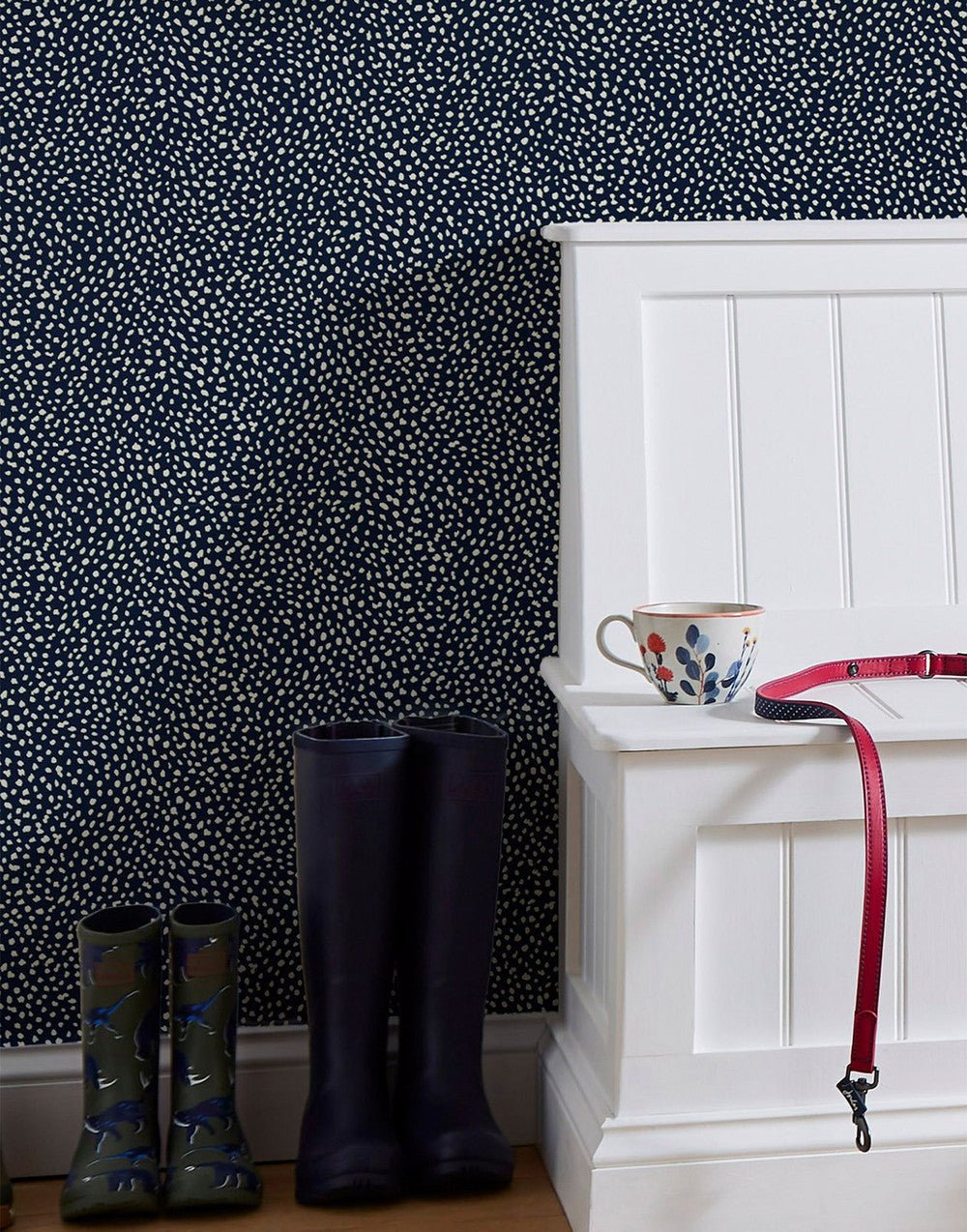 Guinea Spot Wallpaper - French Navy - Joules - 118567 - Premier Wallcovering