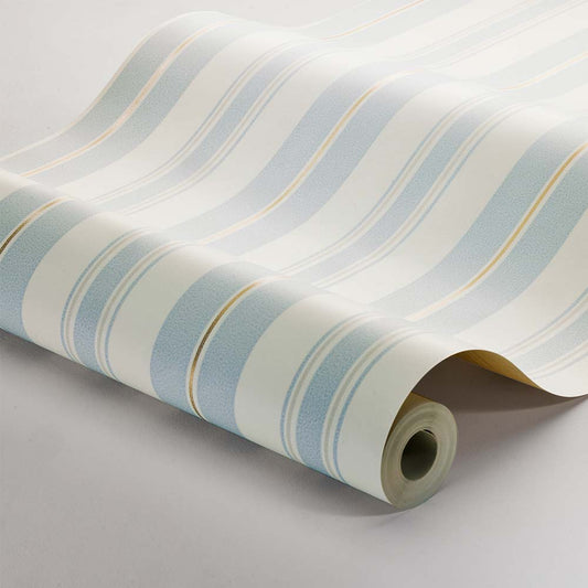 Gustaf Wallpaper - Light Blue/ Gold - Boråstapeter - 3276 - Premier Wallcovering