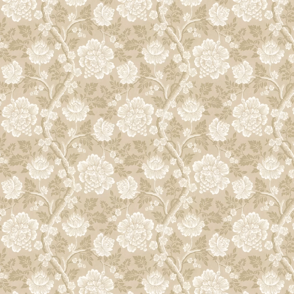 Gustav Wallpaper - Beige - Little Greene - 0247GUMUDAN - Premier Wallcovering
