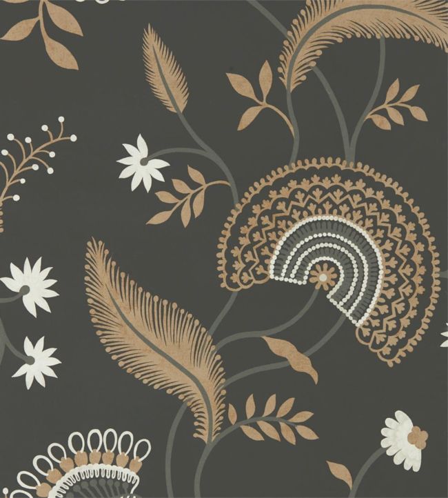 Hakimi Wallpaper - Ebony - DCPW216769 - Sanderson - Premier Wallcovering