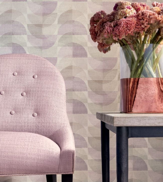 Half Moon Wallpaper - Neutral - Thibaut - T457 - Premier Wallcovering