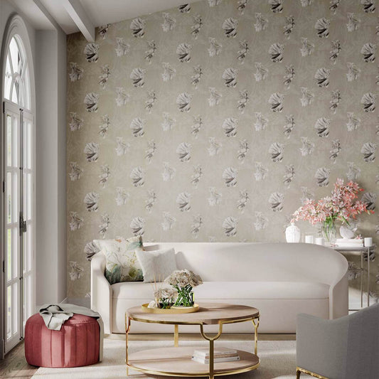 Halfmoon Wallpaper - Gilver/ Tranquility - HTEW112765 - Harlequin - Premier Wallcovering