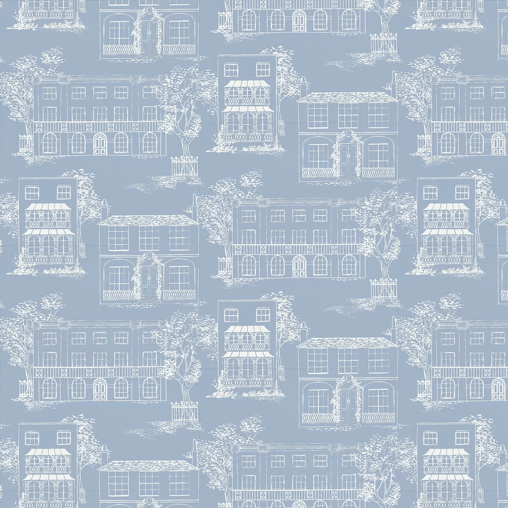 Hampstead Wallpaper - James Blue - Little Greene - 0271HAJAMES - Premier Wallcovering