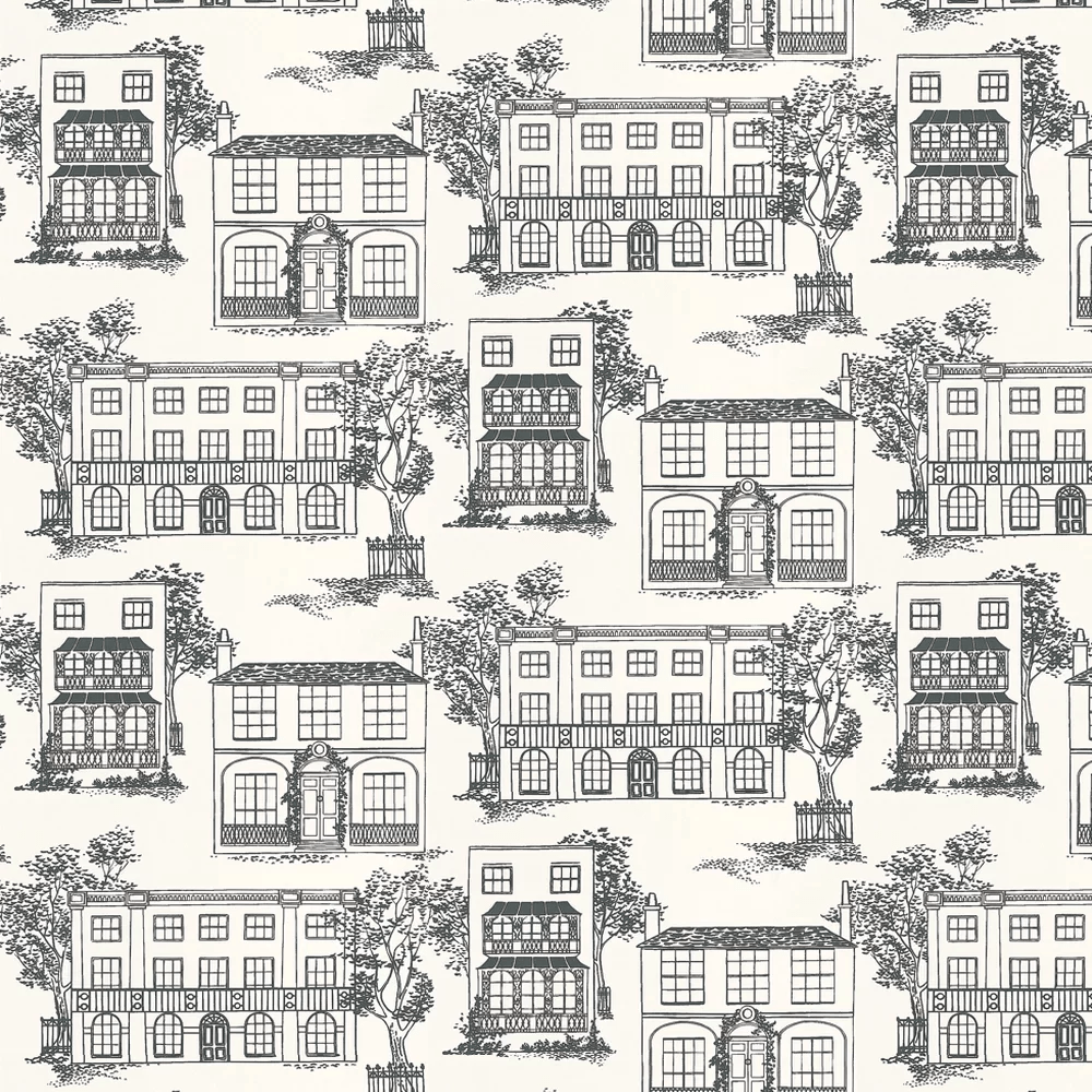 Hampstead Wallpaper - Ink Black - Little Greene - 0271HAINKZZ - Premier Wallcovering