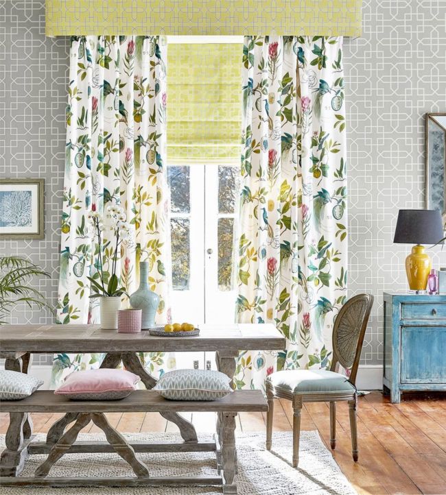 Hampton Trellis Wallpaper - Grey - DGLW216661 - Sanderson - Premier Wallcovering