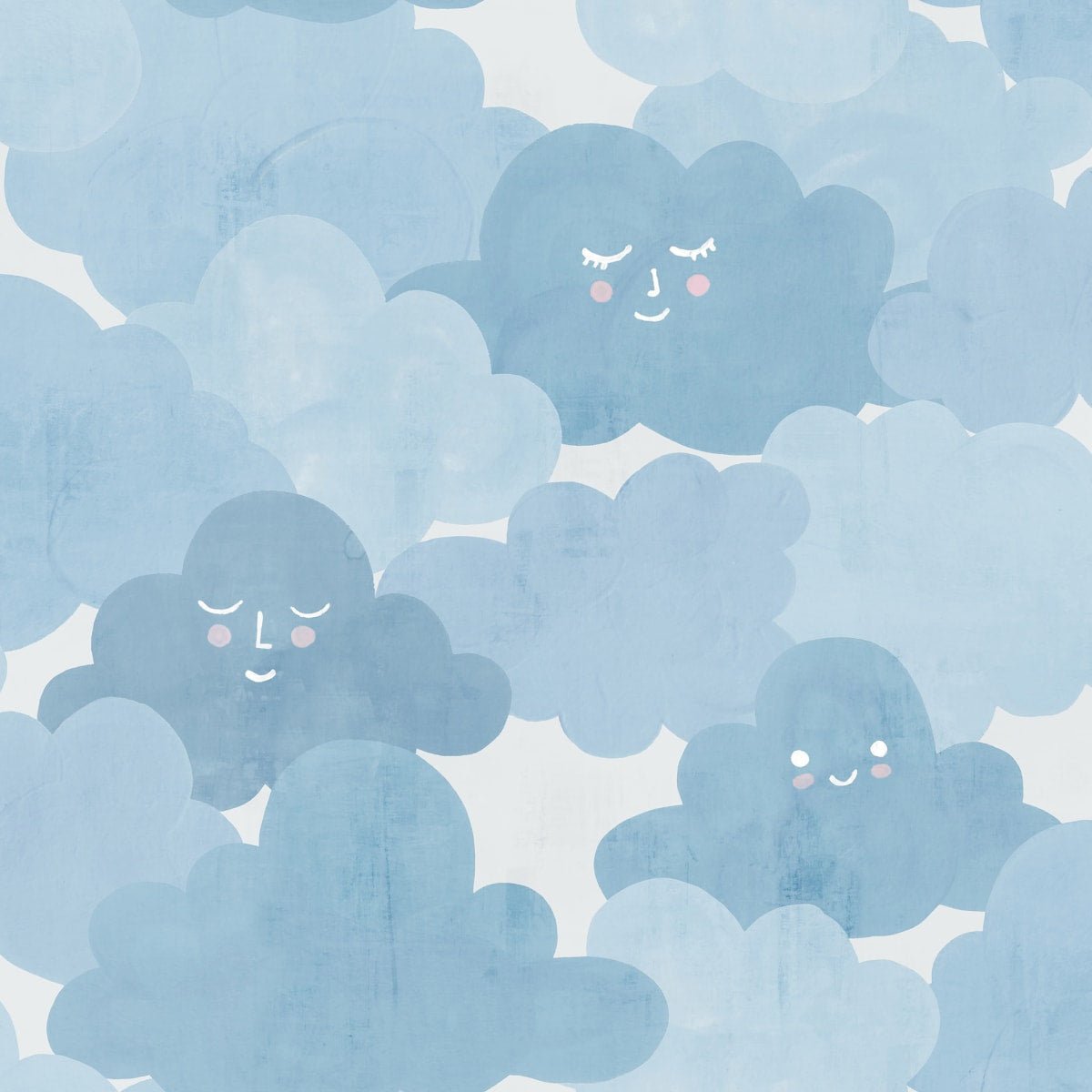 Happy Clouds Wallpaper - Sky - Rebel Walls - R18142 - Premier Wallcovering