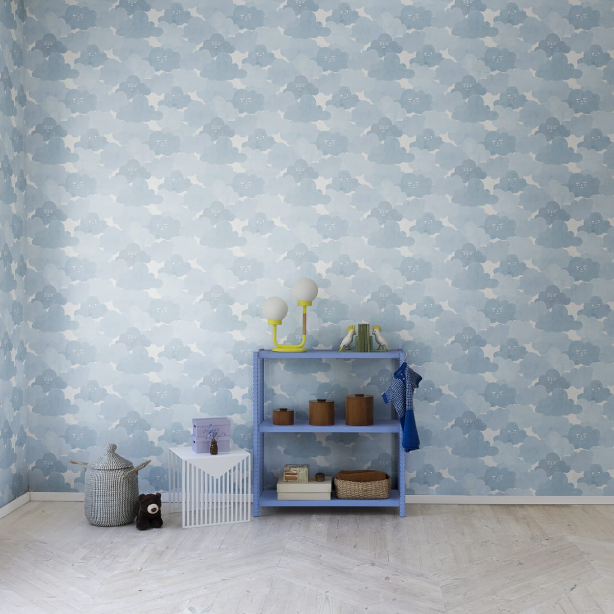 Happy Clouds Wallpaper - Sky - Rebel Walls - R18142 - Premier Wallcovering