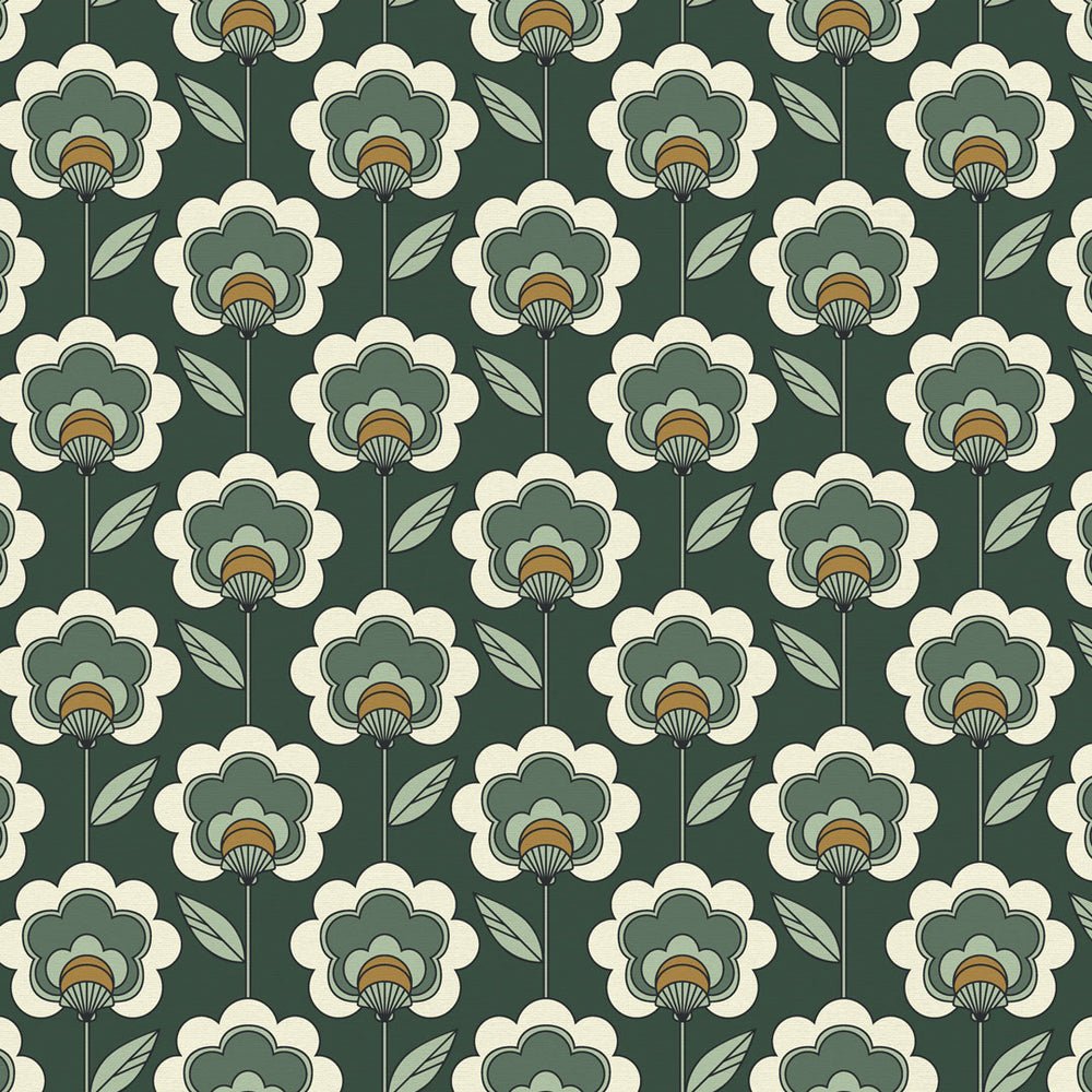 Happy Glamper Wallpaper - Dark Forest, Sage & Sand - Lust Home - LH900450 - Premier Wallcovering