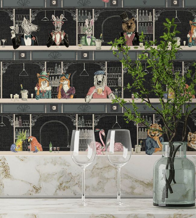 Happy Hour Wallpaper - Night - Brand McKenzie - BMCF003/07D - Premier Wallcovering