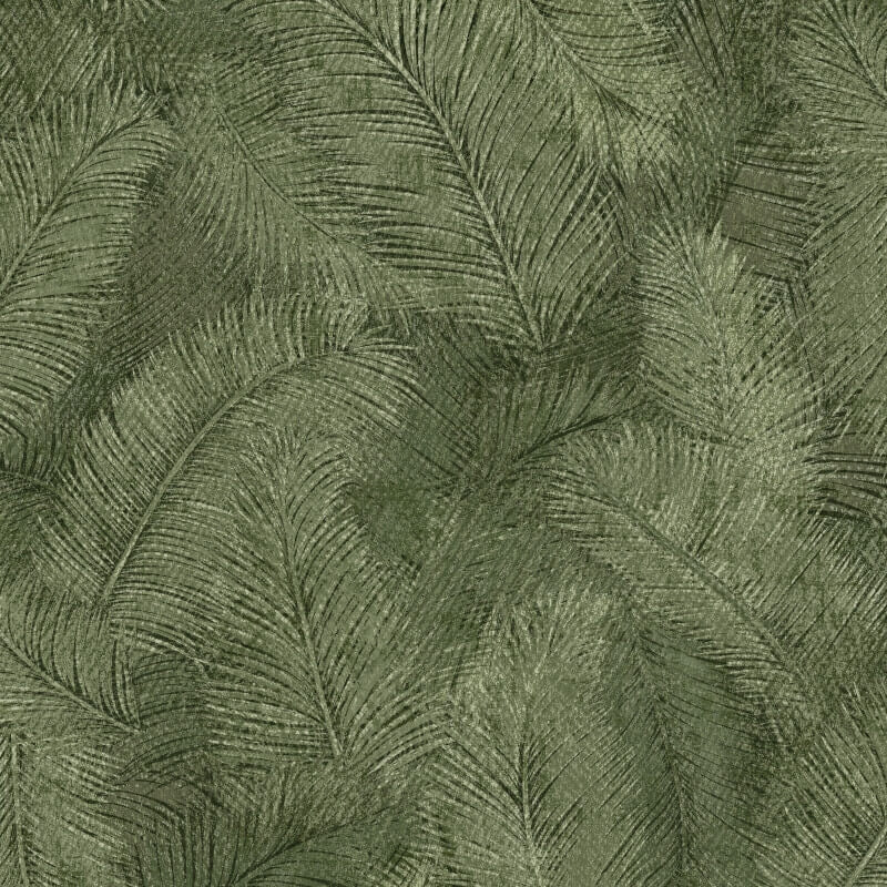 Happy Leaf Motif Wallpaper - Green - Grandeco - A70203 - Premier Wallcovering