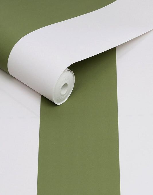 Harborough Stripe Wallpaper - Olive Green - Joules - 118548 - Premier Wallcovering