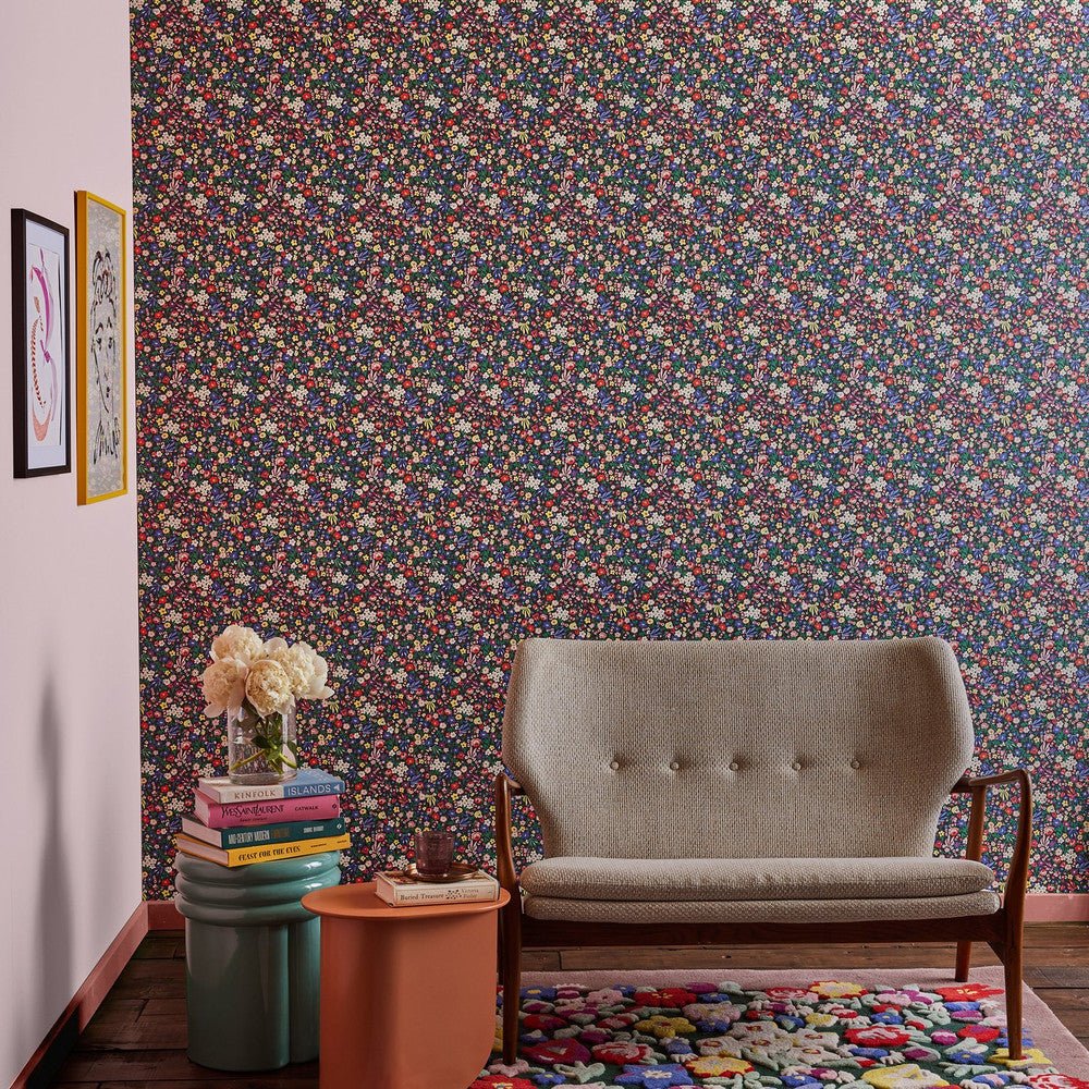 Harmony Ditsy Wallpaper - Night - 125505 - Cath Kidston - Premier Wallcovering