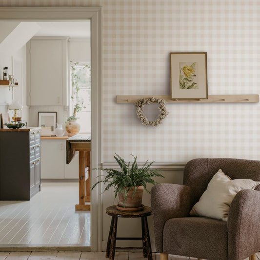 Harry Wallpaper - Sandstone - Sandberg - S10501 - Premier Wallcovering