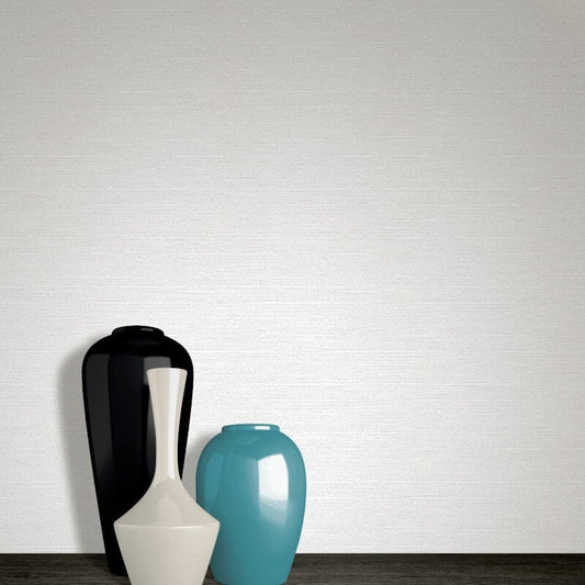 Harva Plain Texture Glitter Wallpaper - White - Muriva - L87500 - Premier Wallcovering