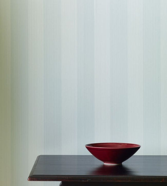 Harwood Stripe Wallpaper - Celadon - Colefax & Fowler - 07907/24 - Premier Wallcovering