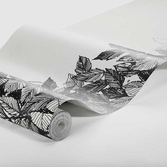 Hassel Panel Wall Mural - Ivory / Black - Boråstapeter - 1950 - Premier Wallcovering