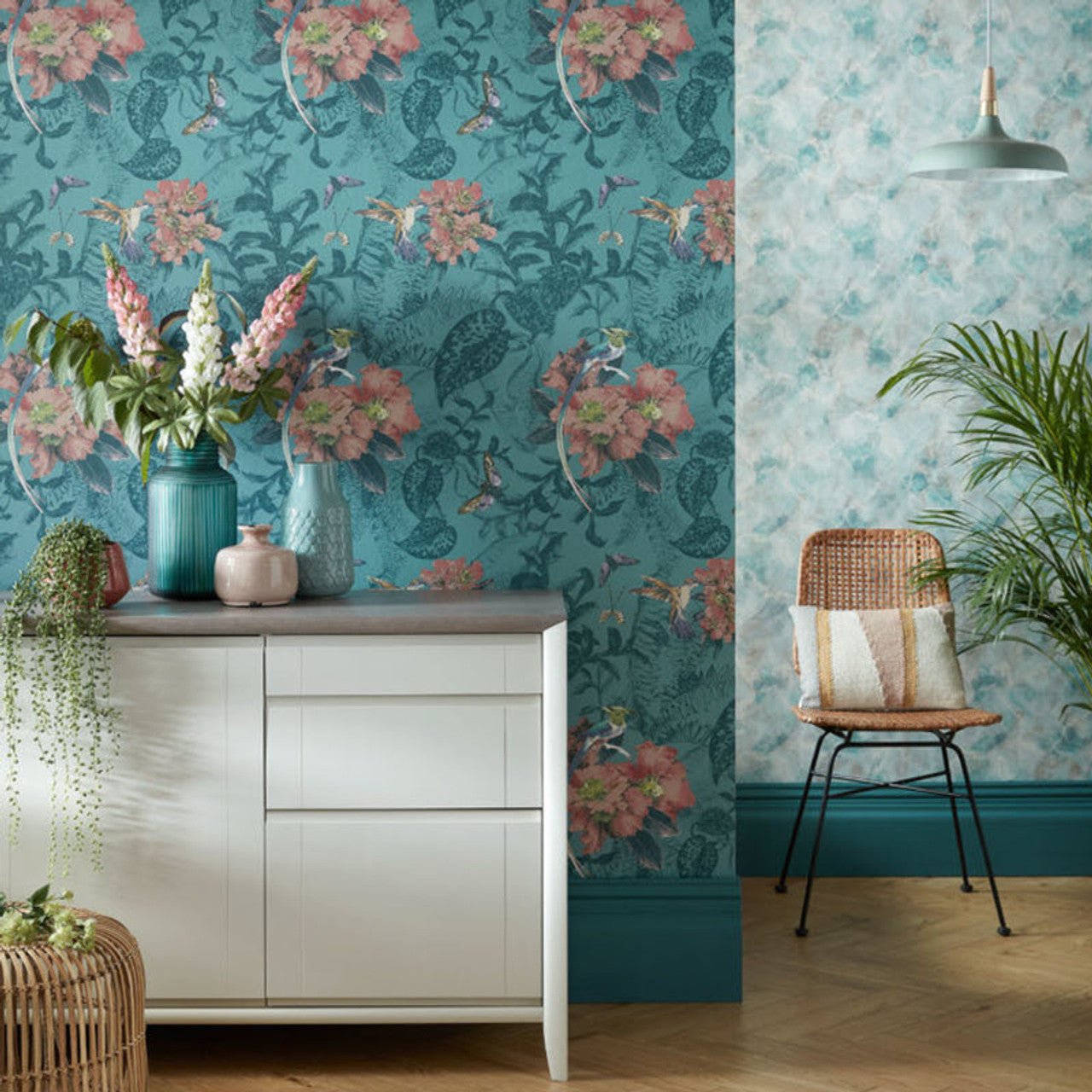 Hedgerow Wallpaper - Mineral - 1838 wallcoverings - 2008 - 144 - 02 - Premier Wallcovering